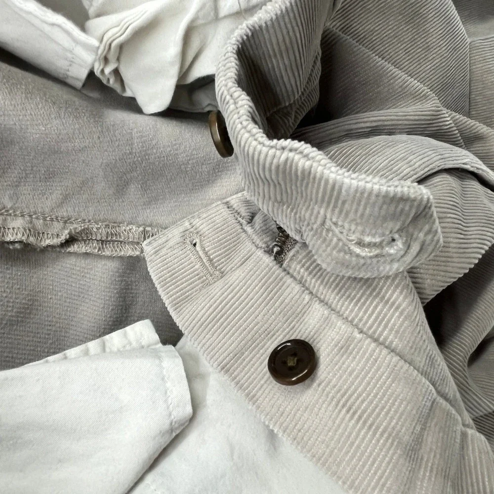 Banana Republic Traveler Corduroy Pants Mens 38x30 Tan Cotton Slim Fit Trousers